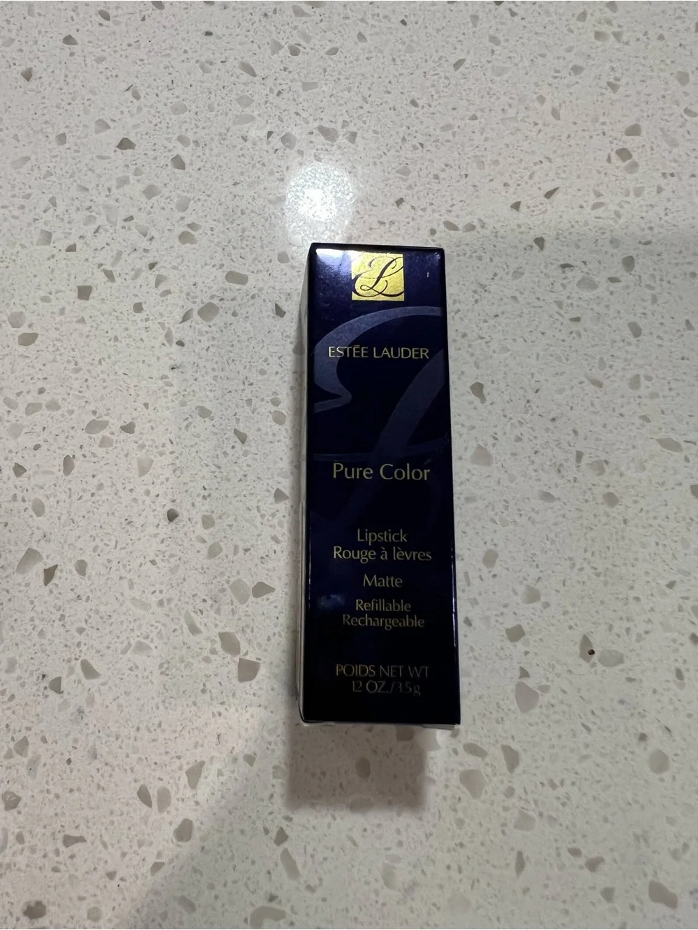 Estee Lauder Lipstick in Gold Tube - 699 Thrill Me
